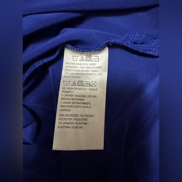 Susan Graver Royal Blue Mock Neck Top - Picture 3 of 3